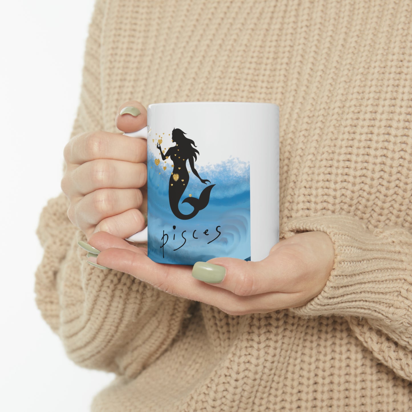 Pisces Love Ceramic Mug, 11oz