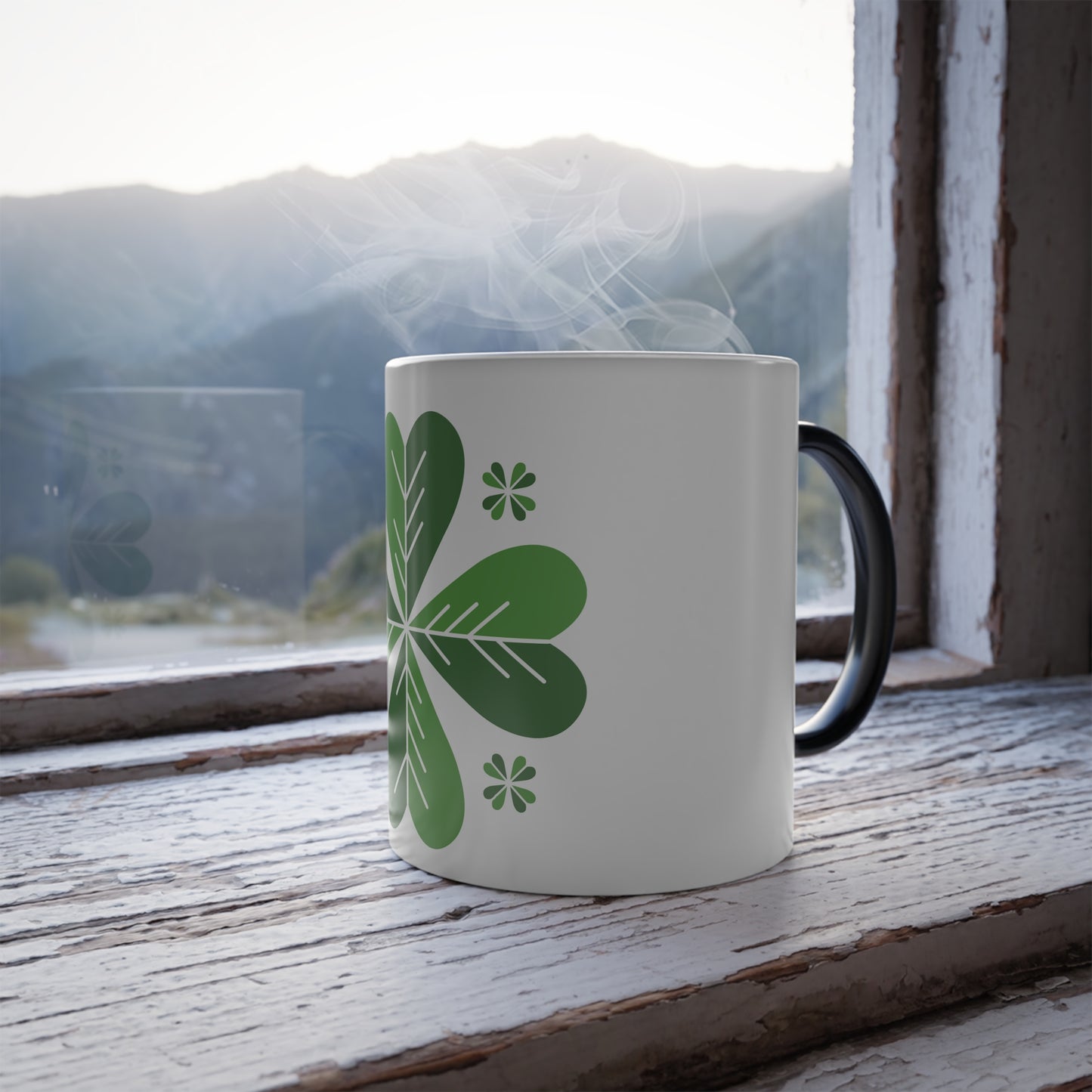 Four Leaf Clover Color Morphing Mug, 11oz