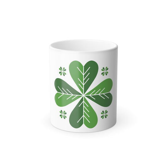 Four Leaf Clover Color Morphing Mug, 11oz