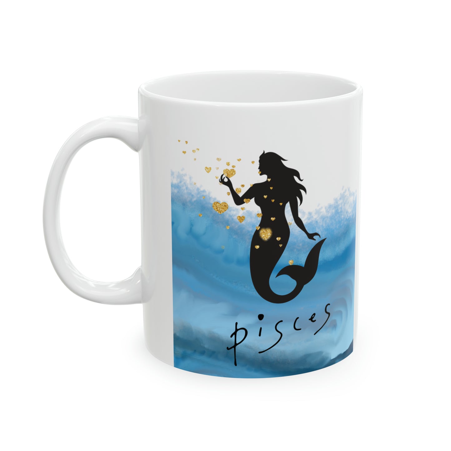 Pisces Love Ceramic Mug, 11oz